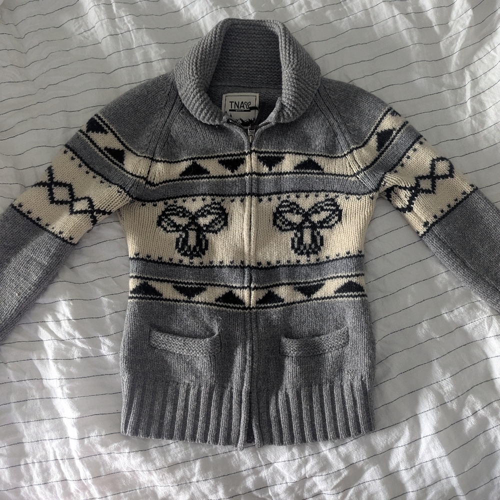 TNA Gray Knit Sweater